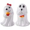 Cute Ghost Art Sculpture Resin Ghost Statue Ornament Halloween Ghost Figurine  Home