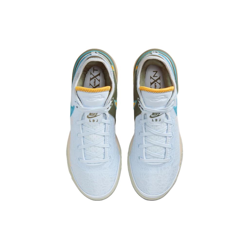 Nike Zoom LeBron NXXT Gen EP Blue Tint Men Sneakers Guava-Ice Medium-Olive Teal-Nebula DR8788-400