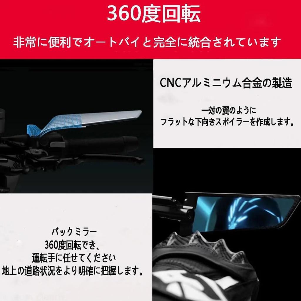 HUANGCJCJ FOR PCX160 PCX150 PCX125 2017-2024 + Motorcycle Mirror Wind Wing Side Rearview Mirror