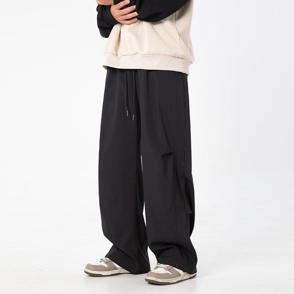 Men's Women's High Street Drawstring Casual Cargo Baggy Wide Leg Pants Trousers For Men Streetwear Sweatpants Jogging Track Pants