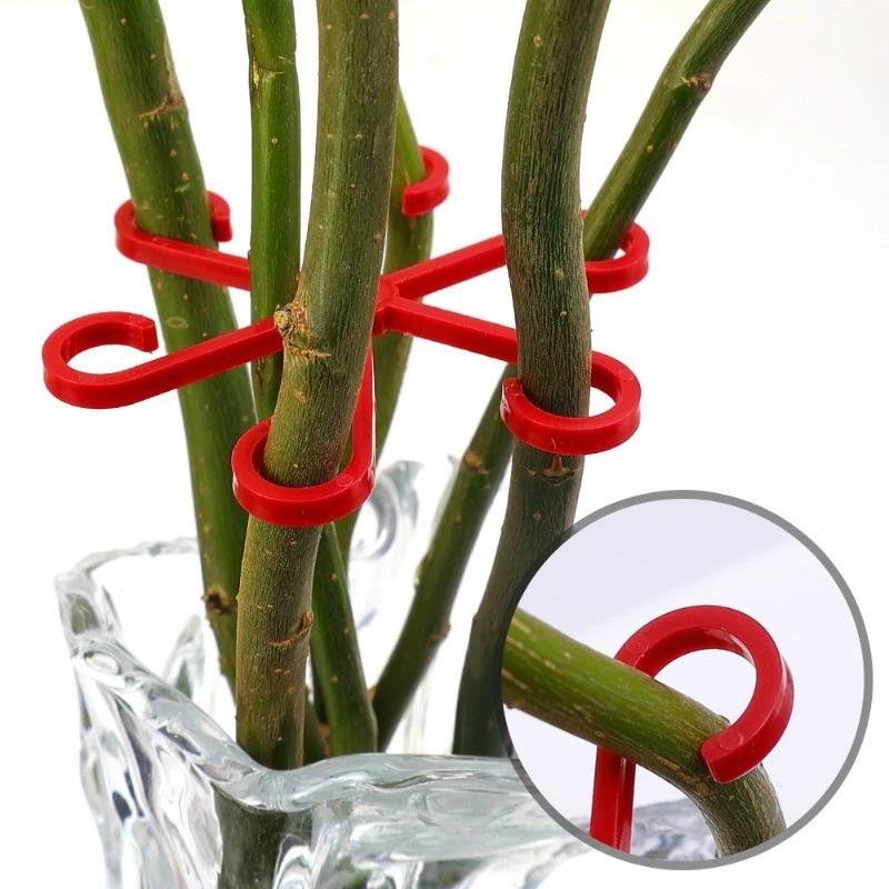 Bloemplanten Stengelsteunen Palen Klimhuisplanten Stand Frame Plastic Tuin Geen Paal Trellis Binnenplant Houder Rek Haken