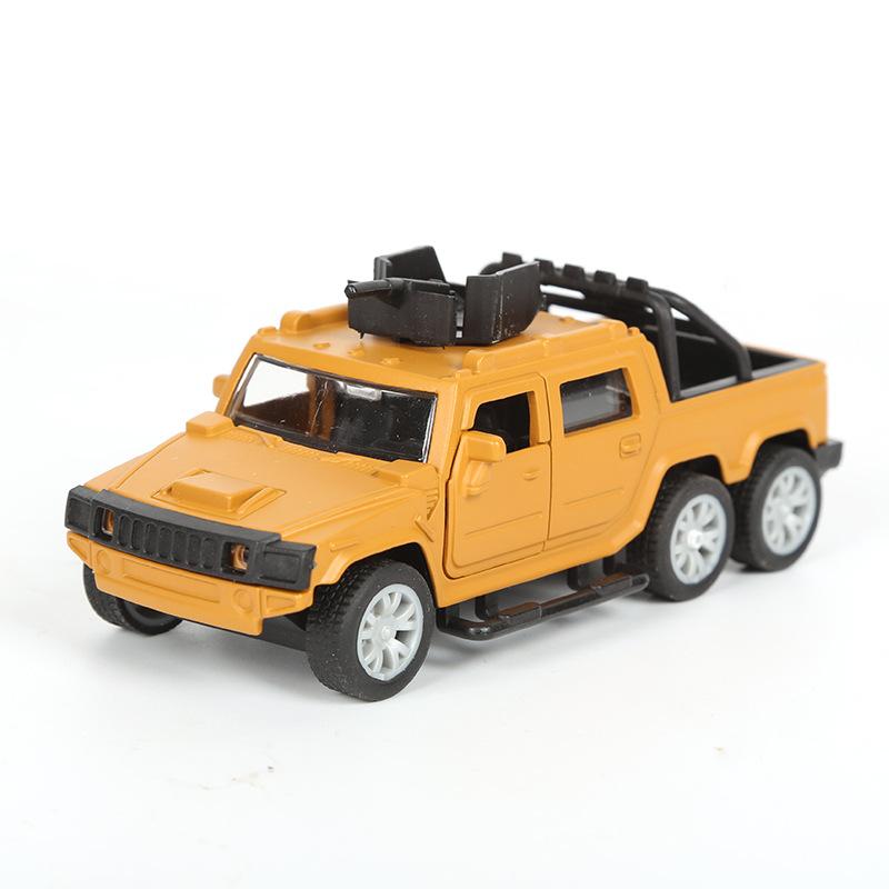 Legierung Hanma Militärfahrzeug Modell Metall Huili Pickup Off-road Kampf Auto Junge Spielzeug
