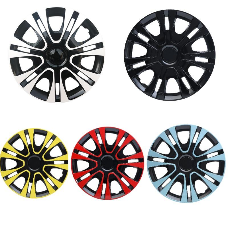 Enjoliveurs Convient aux Voitures avec Roues en Fer de 14/15/16 pouces 4 pièces Fabriqué en Plastique PP Peut Être Pour Décorer L'Apparence des Roues de Voiture