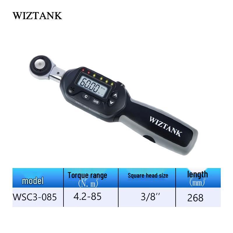 WIZTANK Interchangeable Head Digital Torque Wrench