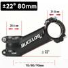 BUCKLOS Ultralight Mountain Bike Stem, Aluminum Alloy, Matte Black, 7/17/22° Positive/Negative Options