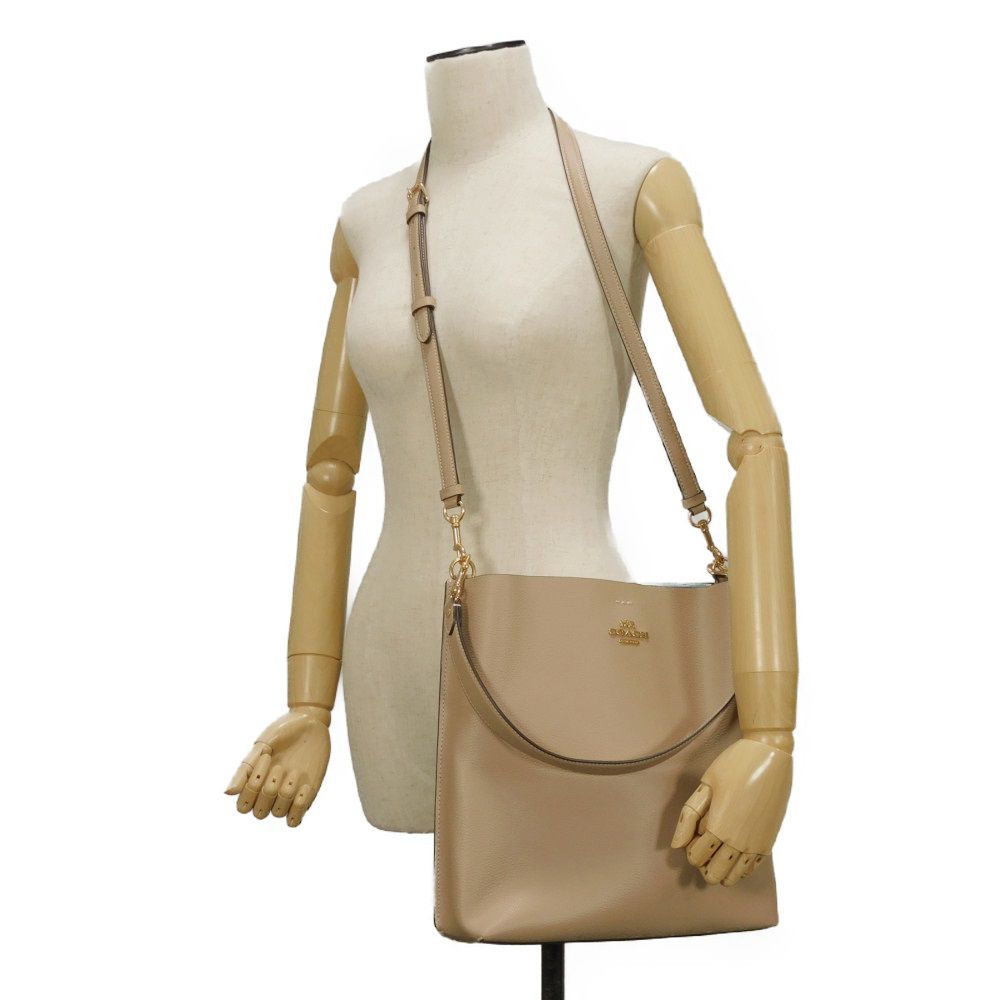 Used 9726 Molly Bucket Bag CA214 7921 Current Blue/Red 2-Way Shoulder Bag Unused Logo Metal Taupe Women's from Japan