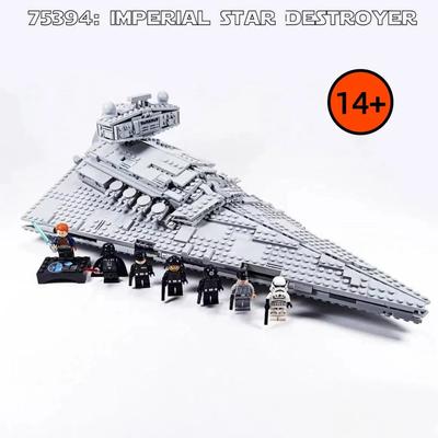 2025NEW 1555pcs UCS Star Battle Imperial Star Destroyer 75394 Building Block With 7 Dolls For Kids Holiday Birthday Gifts