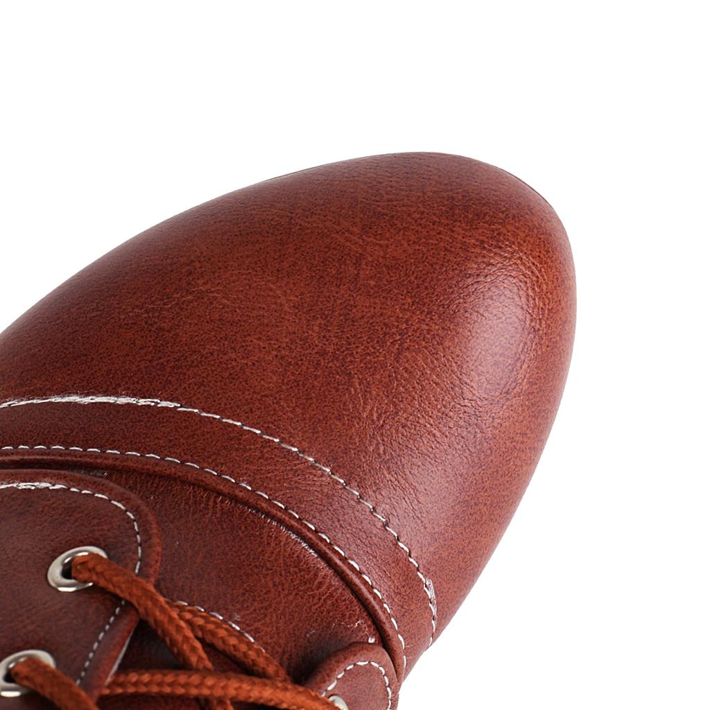 Women's High-heeled Short Boots Autumn and Winter New European and American Style Waterproof Table Thick-heeled Large-size Roman Short Boots