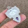 Howlite Jasper, Opal Gemstone 925 Sterling Silver Jewelry Pendant 2.05" KKG-314
