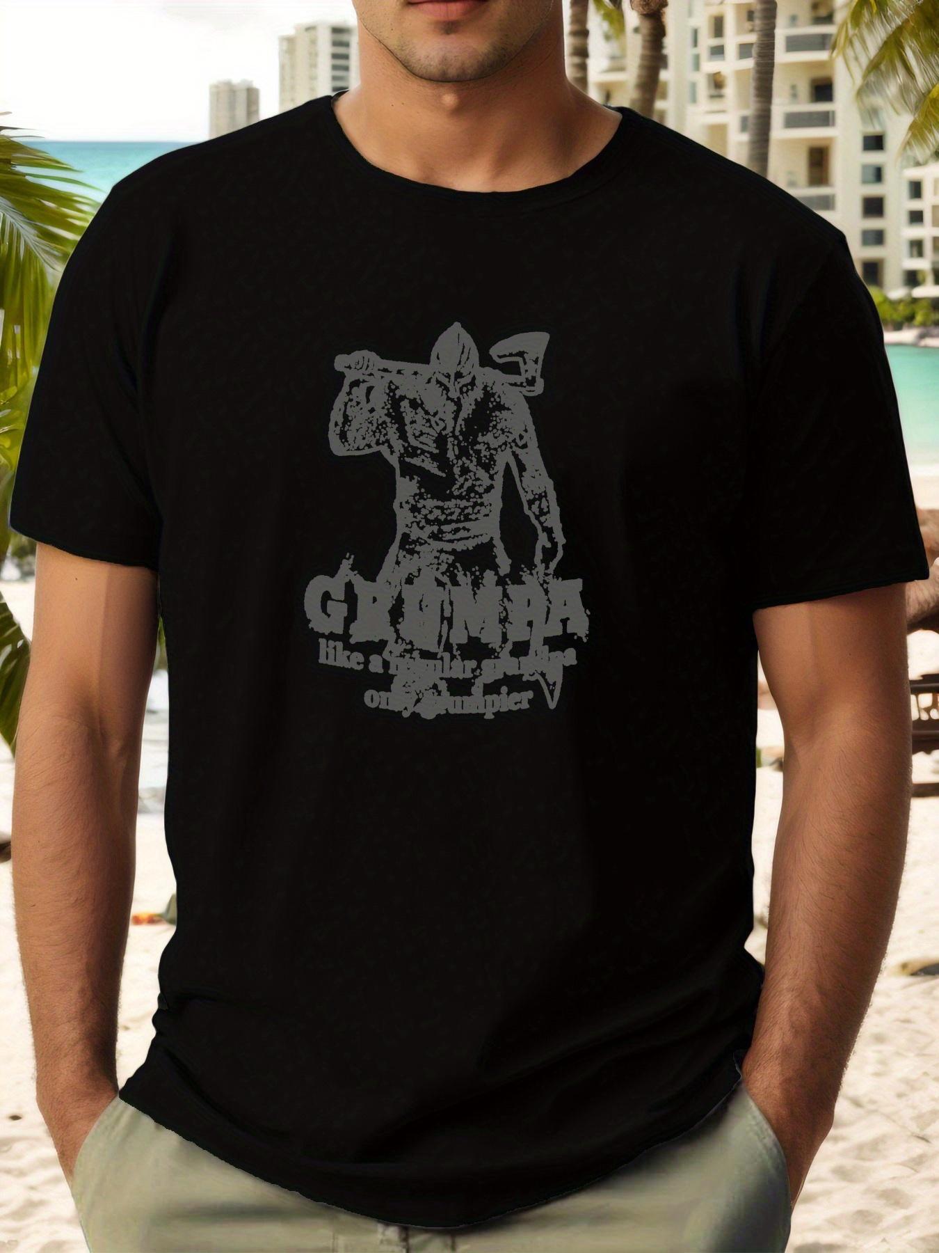 GRUMPA Graphic Tee - Casual Summer Short Sleeve T-shirt XXL