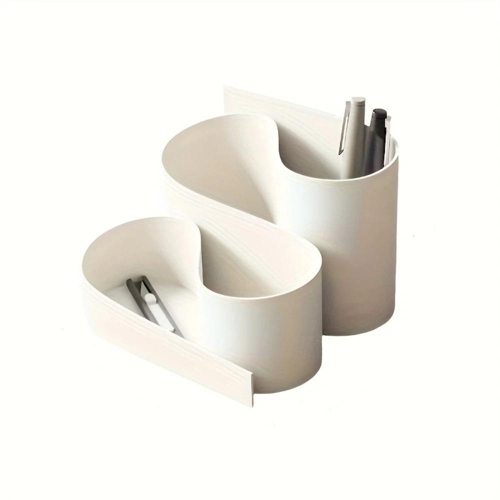 Multi-functional 3D Printed Desktop Storage Box Compact Plastic Pen Holder Dividing Box Makeup Storage Organizer Desktop