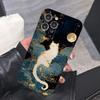 Beautiful Cat Pattern Phone Case Suitable for iPhone 17 16 15 14 13 12 11 Pro/Max/Plus Anti Drop and Shockproof Back Cover