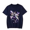 New Women's Fashion Funny Kochou Shinobu Print T Shirt Summer Unisex Loose Casual Plus Size Anime Graphic Tee Tops