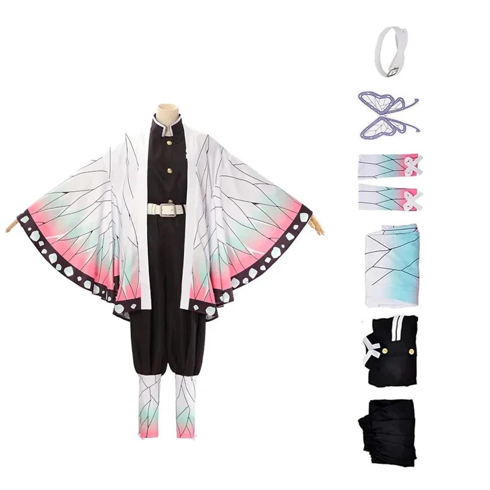 Japanese Anime Demon Slayer Cosplay Tanjiro Nezuko Cosplay Shinobu Kimetsu No Yaiba Tomioka Costume Cartoon Halloween Part Gifts