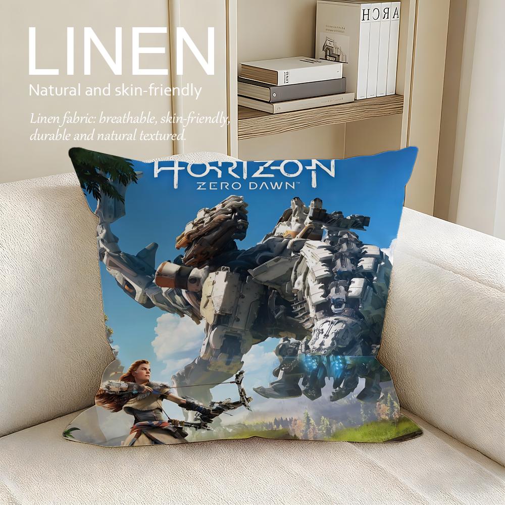 Game Horizon Zero Dawn Cushion Cover Pillowcase Set Pcs x x Breathable Washable Sofa Cushion Cover