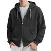 Men's  Leisure  Waverg  Double  Zipper  Hooded  Hood  Hoodie  Coat