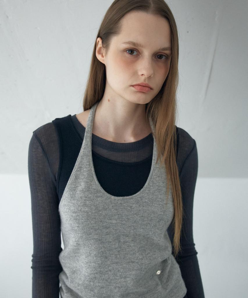 AHWE Halter Knit Vest_Grey