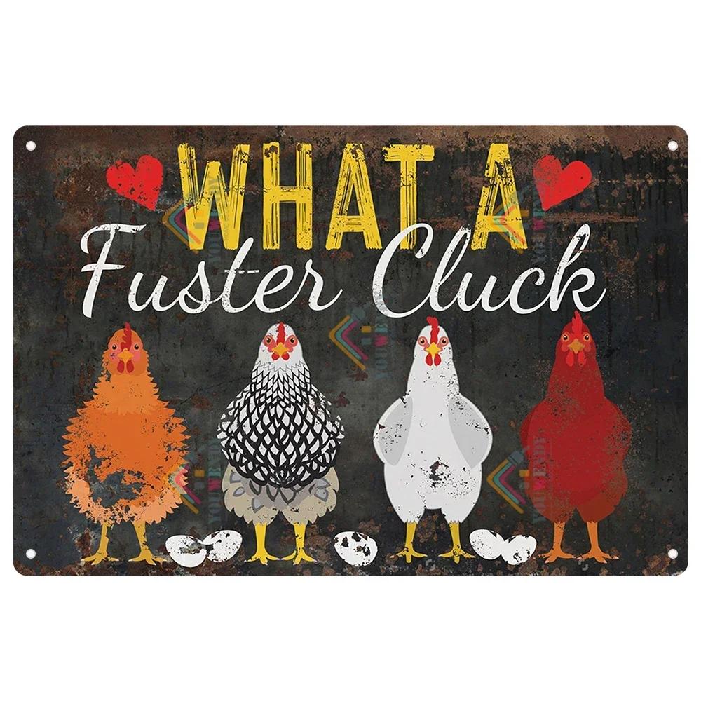 Retro Tin Sign I Love My Ladies Vintage Metal Sign, Funny Chicken Farm Decor, Farmhouse Sign, Country Decor, 7.9x11.8 Inch