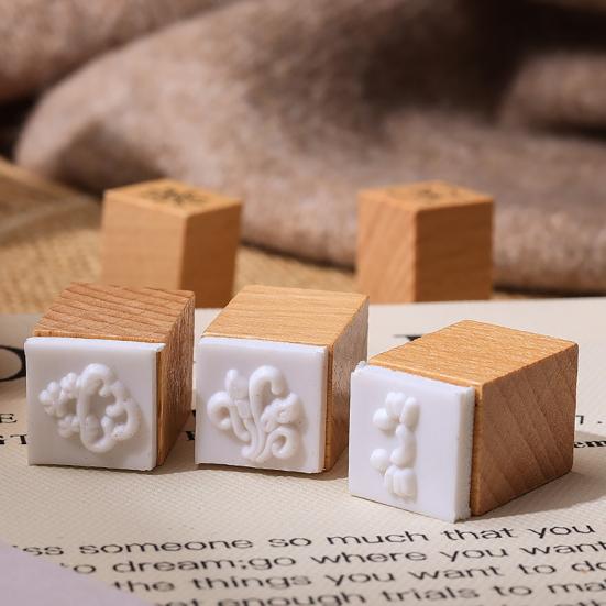 25Pcs/Set Wood Rubber Stamps Botanical Butterflies Decorative Wooden Stamps Clouds Stamps for Diaries Journals Scrapbooks Cards DIY Crafts