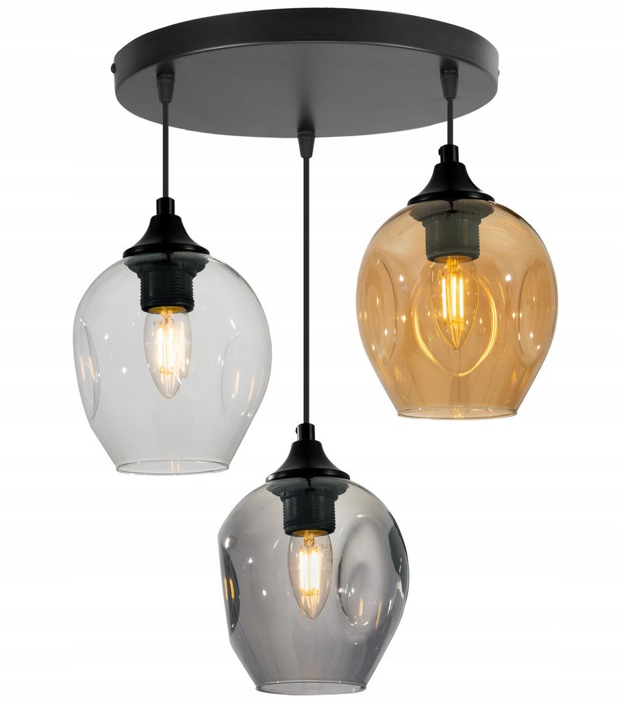 MODERN CEILING HANGING LAMP GLASS CHANDELIER