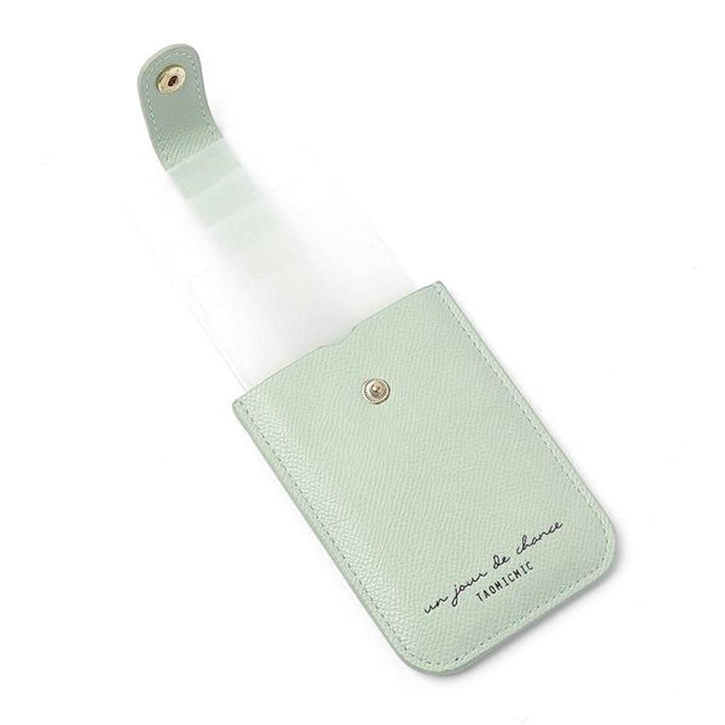 Portefeuille carte coulissante pop-up (vert) Portefeuille de poche pour femme