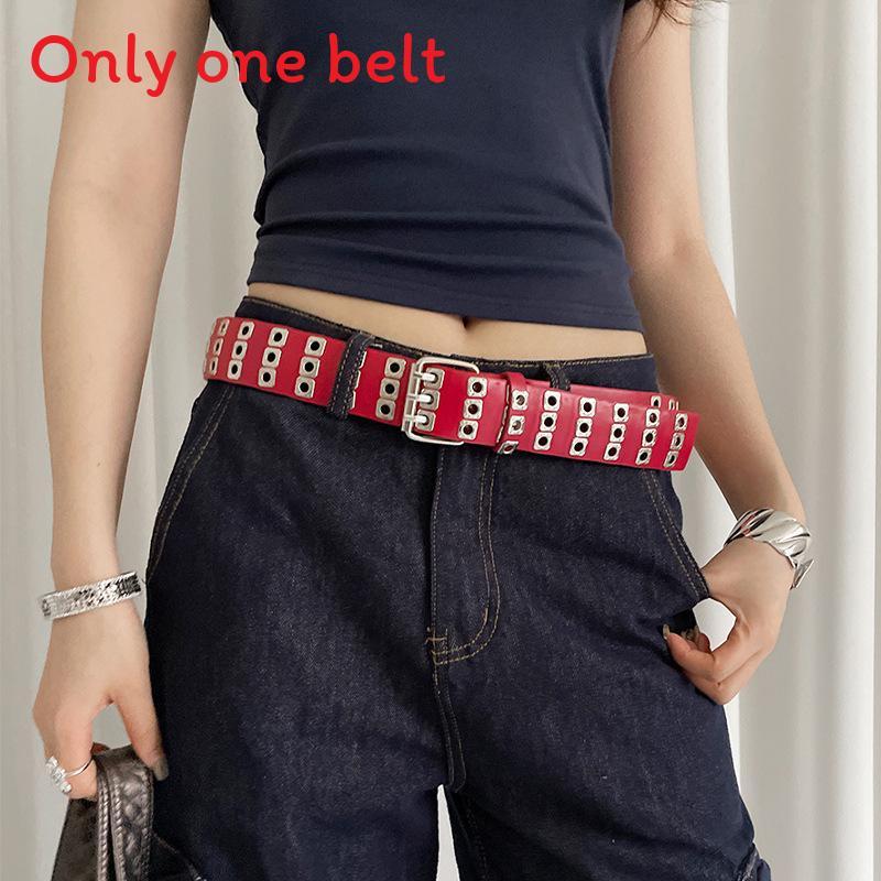 Bohemian Roter Pu-Leder-Taillengürtel Für Damen Mit Vintage-Krokodilmuster Für Kleider Oder Jeans
