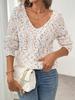 Exclusive Loose V-Neck Pullover Long Sleeve Sweater for Women