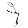 Clamp Ring Light Over Head Ring Light with Phone Holder 4.5cm Maximum Clamp Thickness for Desktop Li