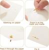100 Pcs Brads for Paper Crafts Metal Round Brass Paper Fasteners for Craft Art Crafting School DIY Supplies,Golden.
