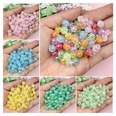 Home Party Supplies Double-sided 100pcs DIY Bracelet Small Rose Beads Acrylic for Necklace Beading Material Earrings Making 8mm