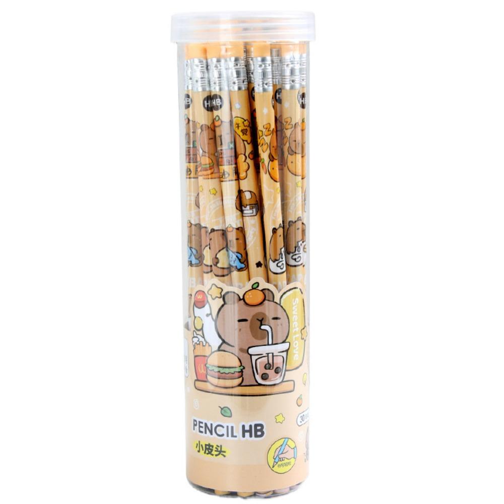 

30pcs/set Capybara Drawing Pencil with Eraser Sketching Pencil New HB Pencils Students Supplies 30pcs