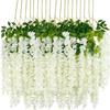 12PCS Artificial Flowers Rattan Home Festival Wedding Celebration Party Outdoor Garden Wall Garland DIY Gift Box Decor Accessory