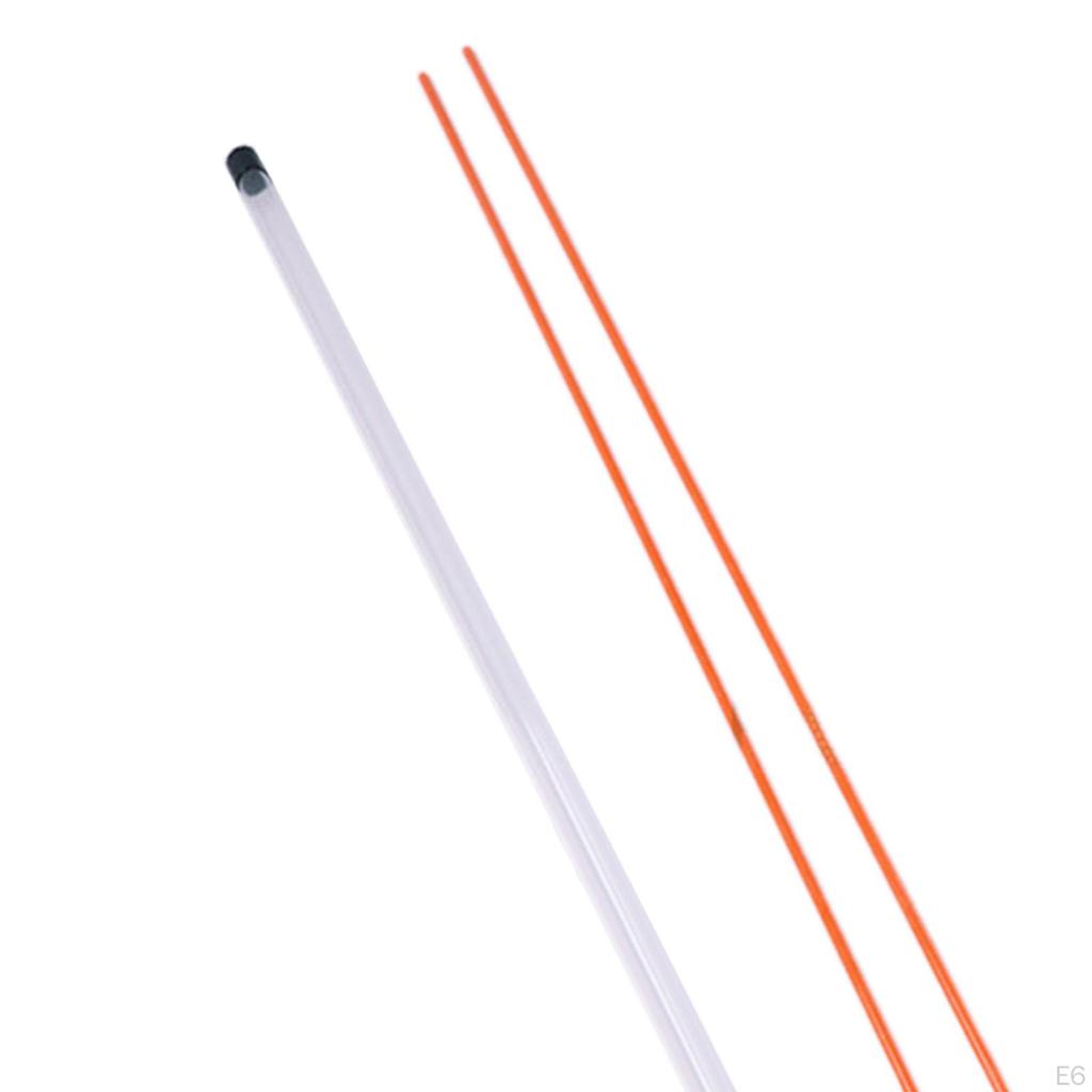 2 pezzi di bastoni per l'allineamento del golf con tubo di stoccaggio per la pratica dello swing completo