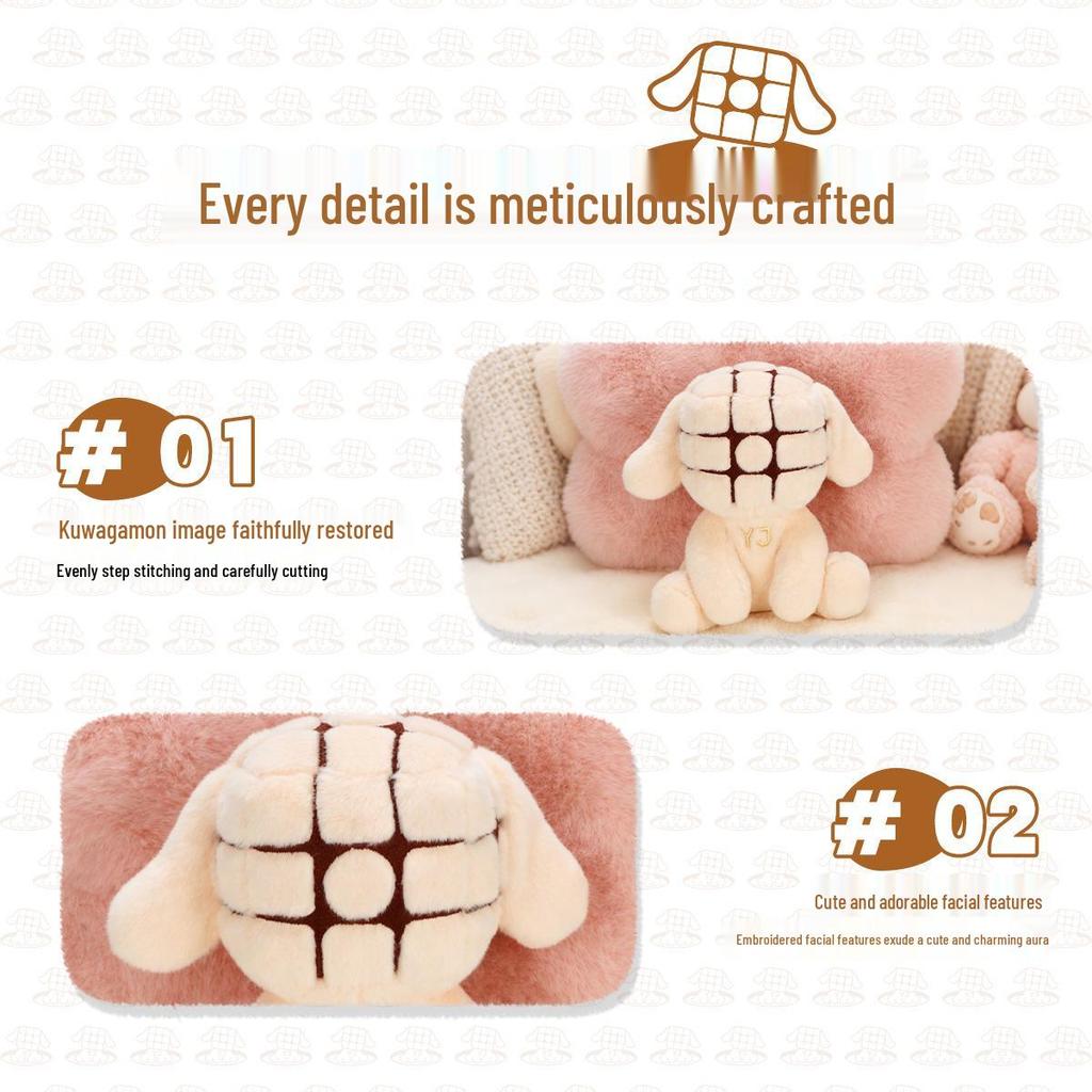 Yongjun YJ Kubi Beast Plush Toy - Educational Rubik's Cube Figure Doll and Accessories