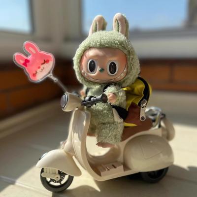 Blase Matera Bubu Motorrad 1 STÜCK süße Emaille Puppe Waifu Zubehör Blindbox Labubu bewegliches Motorrad
