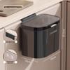 Hangqun 8L Wall-Mounted Kitchen Trash Can with Sliding Lid