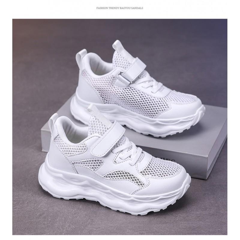 Kids Breathable Mesh Sneakers Boys Girls Running Walking School Sports Shoes Lightweight Comfortable Casual Footwear