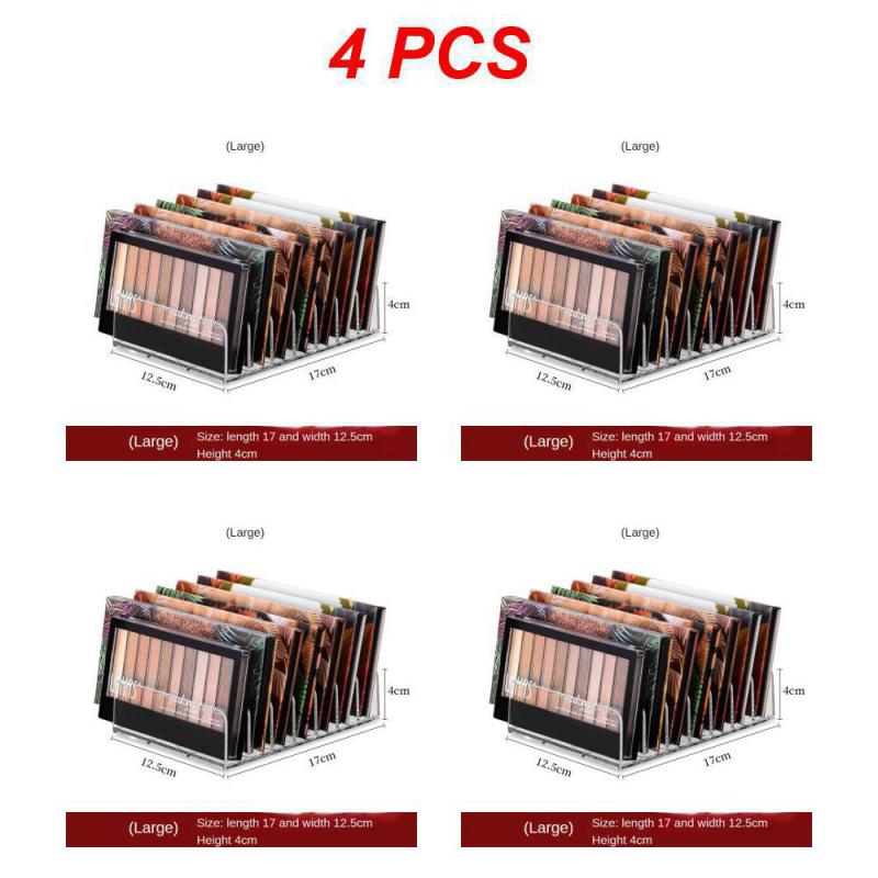 1~5PCS Acrylic Compact Eyeshadow Palette Organizer Display Tray Storage Box Cosmetics Makeup Rack Holder Drawer Organizer 7 Grid