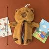 1Pc süße Plüsch Capybara Bleistift Aufbewahrungstasche Cartoon Tier Stift Fall Multifunktions große Kapazität Briefpapier Beutel