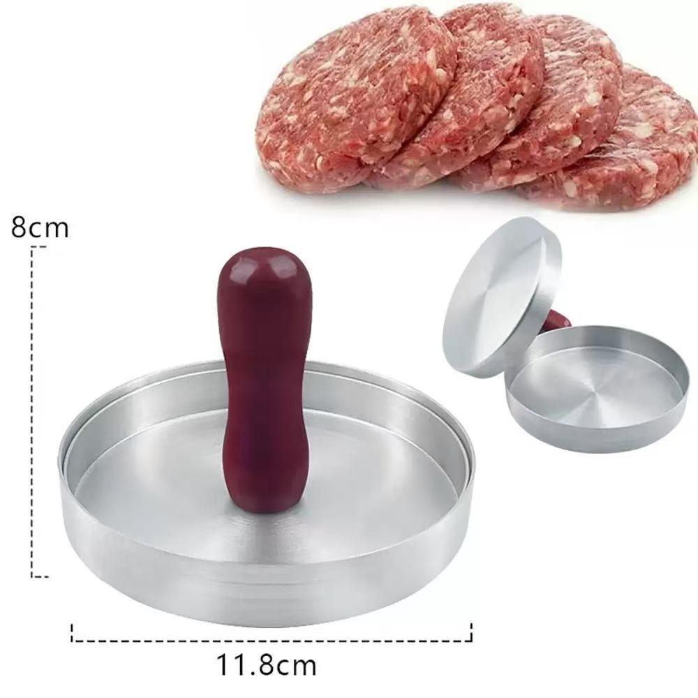 Stainless Steel Meat Patty Presser - Manual Hamburger Press & Scaled Kitchen Tool