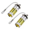 2pcs H3 LED Fog Lights Bulb 80W 16LED High Power Yellow White Lighting DRL Bulb Replacement For Car Truck Motorcycle Accessories
