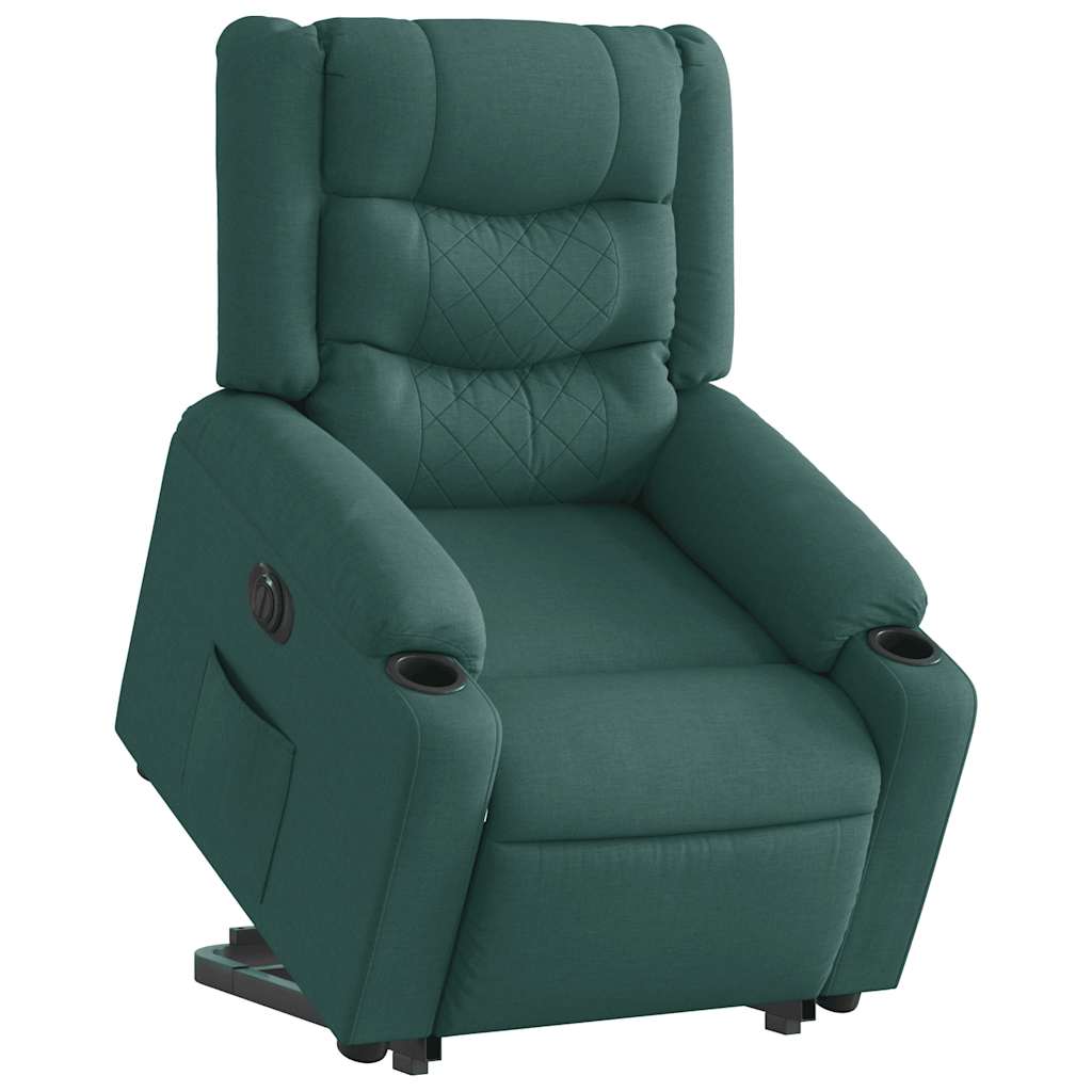 Vidaxl Lift Recliner Massage Chair, Electric, Reclining, Green
