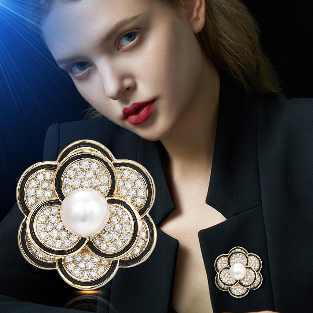 Senior Brooches Flower Leaf Brooch Pins for Women Suit Pendant  Fashion Brooches Jewelry