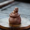 Chinese Yixing Purple Clay Tea Pet Handmade Zodiac Snake Statue Ornaments Animal Tea Figurine Crafts Home Tea Set Decors