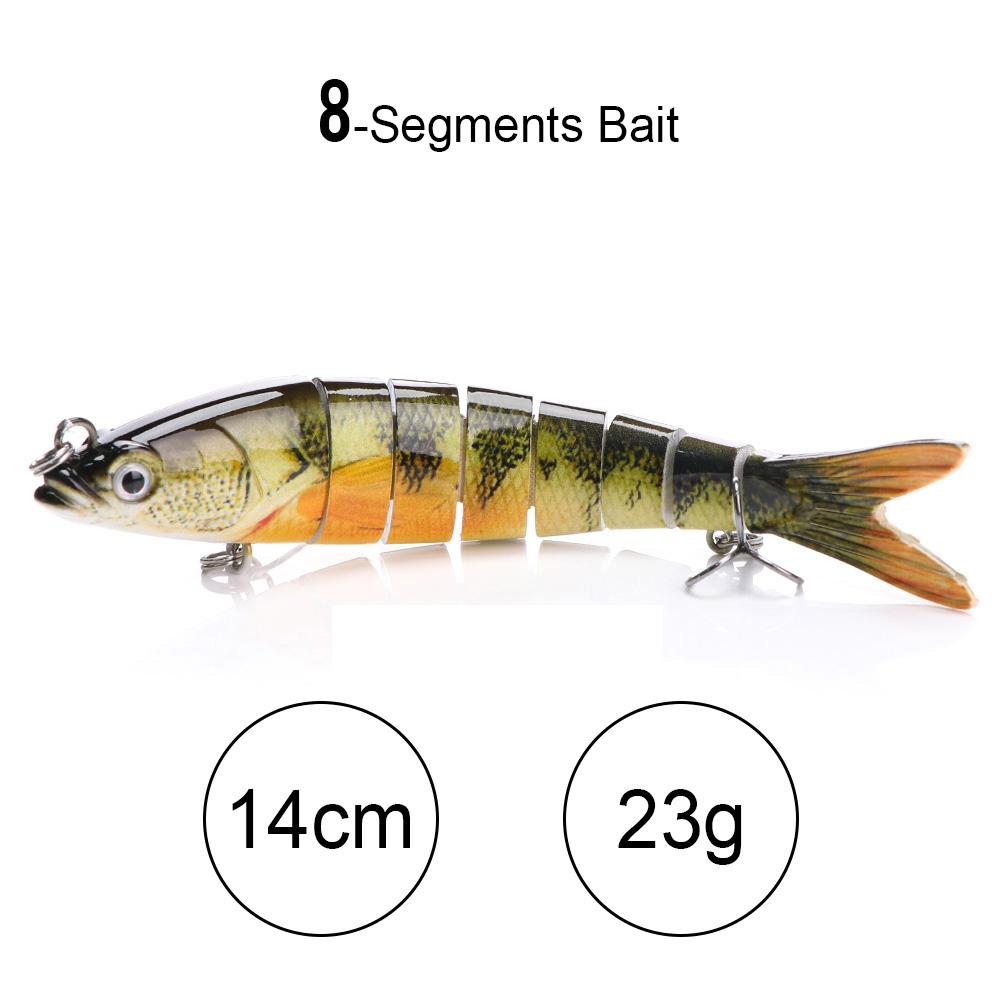 10cm 10g Sinking Crankbaits Fishing Lure 10-segments Wobbler Hard Artificial Bait For Pike Fishing Accessories Swimbait