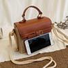 Sommer Mode Box Bag Trendige Gewebte Stroh Quadratische Handtasche für Damen, Hochwertige Stilvolle Crossbody Tasche
