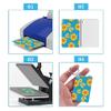 200Pieces Sublimation Blanks for DIY Keychain Craft Ornament with Tassel