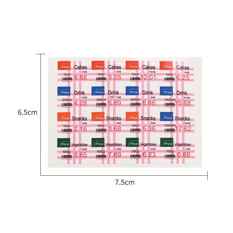 

Миниатюрная фруктовая полка Кукольный домик Складская стойка Наклейки - Игрушка для игрового домика