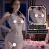 Ladies Sexy Hollow Fishnet Lingerie Set Three-Point Hanging Neck Design Tearable Erotic Lingerie Tight Uniform For Women