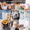 10 Piece Set of Automatic Stirring Cup Magnetized Circular Capsule Portable Cup Rotating Wheel Coffee Cup Magnetic Stirrer